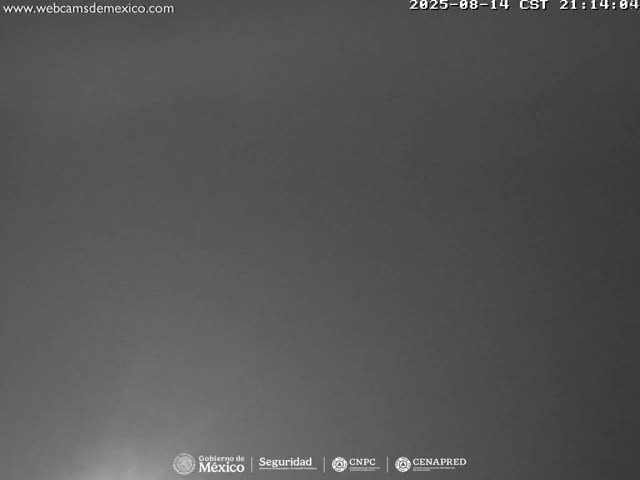 Volcán Popocatepetl Volcano Live Cam  - Tianguismanalco,  Puebla, Mexico