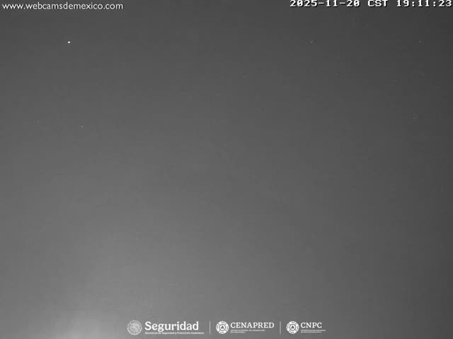 Volcán Popocatepetl Volcano Live Cam  - Tianguismanalco,  Puebla, Mexico