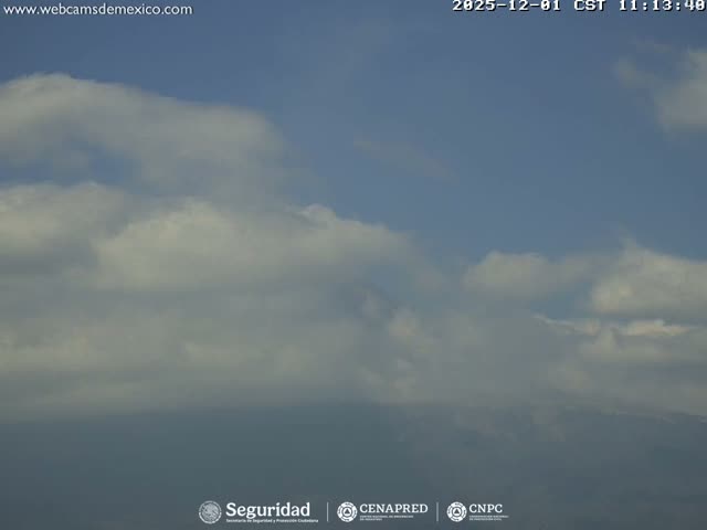 Volcán Popocatepetl Volcano Live Cam  - Tianguismanalco,  Puebla, Mexico