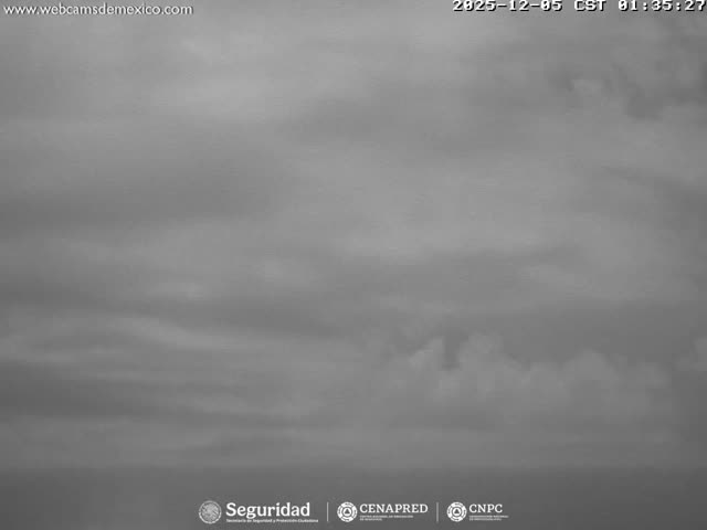 Volcán Popocatepetl Volcano Live Cam  - Tianguismanalco,  Puebla, Mexico