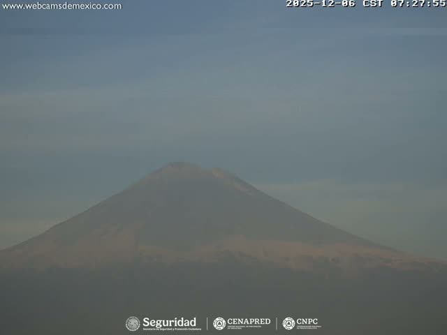 Volcán Popocatepetl Volcano Live Cam  - Tianguismanalco,  Puebla, Mexico