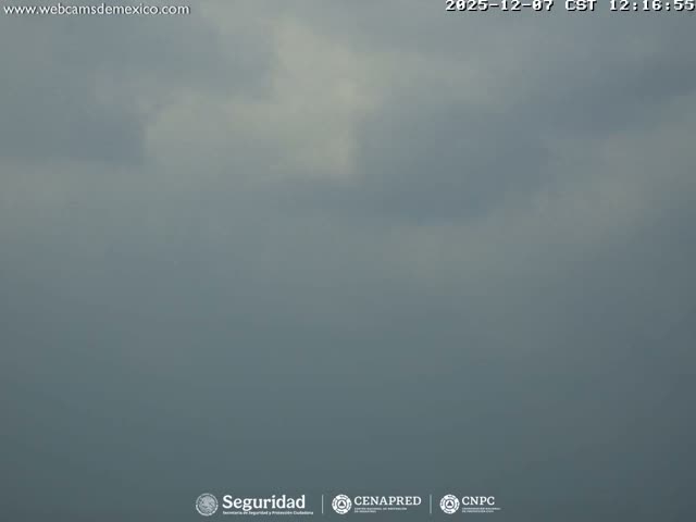 Volcán Popocatepetl Volcano Live Cam  - Tianguismanalco,  Puebla, Mexico