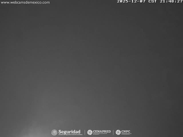 Volcán Popocatepetl Volcano Live Cam  - Tianguismanalco,  Puebla, Mexico