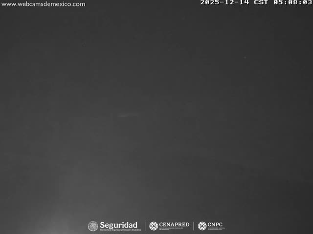 Volcán Popocatepetl Volcano Live Cam  - Tianguismanalco,  Puebla, Mexico