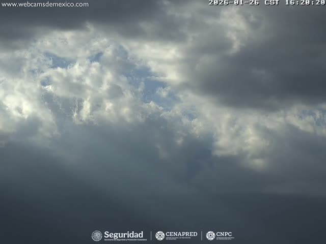 Volcán Popocatepetl Volcano Live Cam  - Tianguismanalco,  Puebla, Mexico