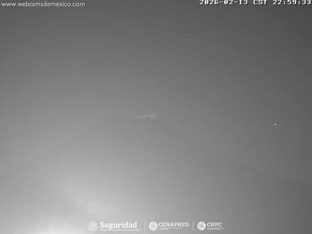 Volcán Popocatepetl Volcano Live Cam  - Tianguismanalco,  Puebla, Mexico
