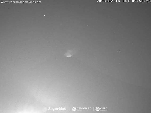 Volcán Popocatepetl Volcano Live Cam  - Tianguismanalco,  Puebla, Mexico