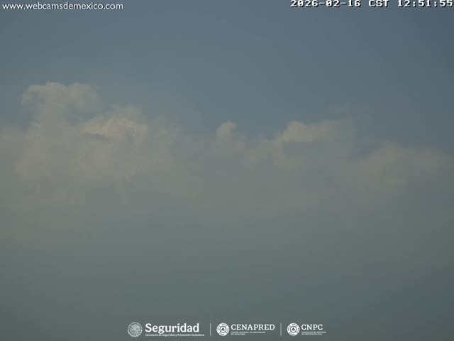Volcán Popocatepetl Volcano Live Cam  - Tianguismanalco,  Puebla, Mexico