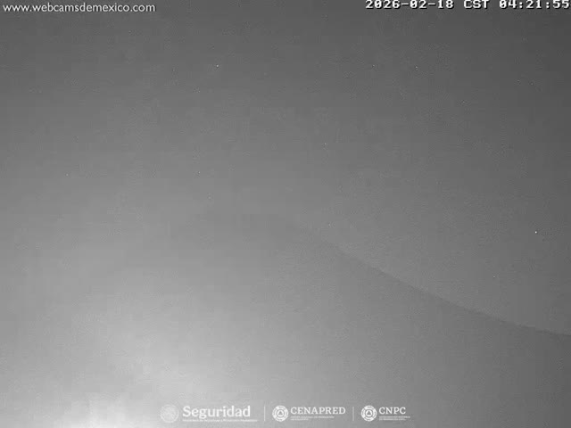 Volcán Popocatepetl Volcano Live Cam  - Tianguismanalco,  Puebla, Mexico