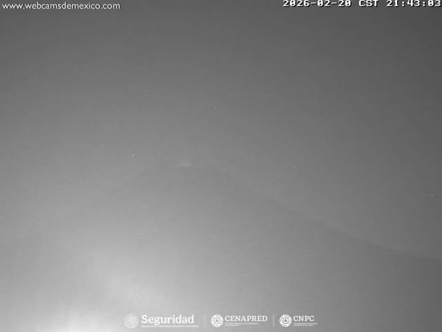 Volcán Popocatepetl Volcano Live Cam  - Tianguismanalco,  Puebla, Mexico