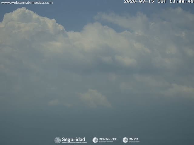 Volcán Popocatepetl Volcano Live Cam  - Tianguismanalco,  Puebla, Mexico