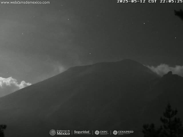 Volcán Popocatepetl Volcano from Tlamacas Live Cam  - San Nicolas de los Ranchos, Puebla, Mexico