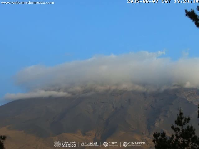 Volcán Popocatepetl Volcano from Tlamacas Live Cam  - San Nicolas de los Ranchos, Puebla, Mexico