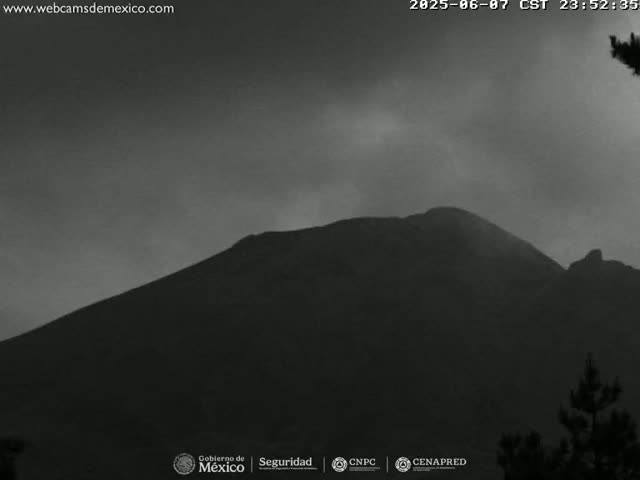 Volcán Popocatepetl Volcano from Tlamacas Live Cam  - San Nicolas de los Ranchos, Puebla, Mexico
