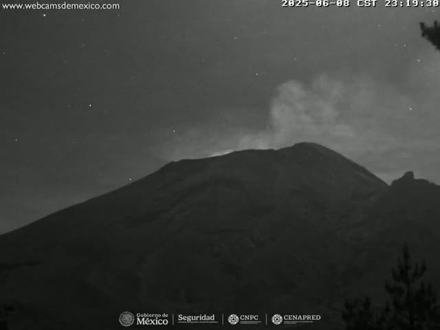 Volcán Popocatepetl Volcano from Tlamacas Live Cam  - San Nicolas de los Ranchos, Puebla, Mexico