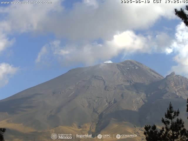 Volcán Popocatepetl Volcano from Tlamacas Live Cam  - San Nicolas de los Ranchos, Puebla, Mexico