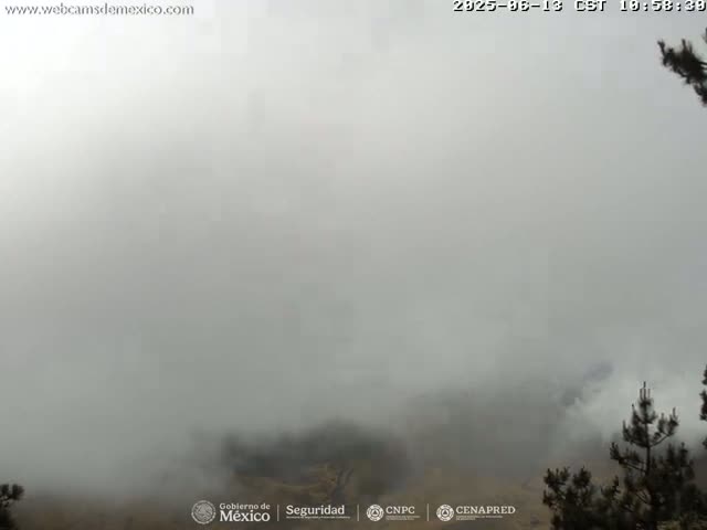 Volcán Popocatepetl Volcano from Tlamacas Live Cam  - San Nicolas de los Ranchos, Puebla, Mexico