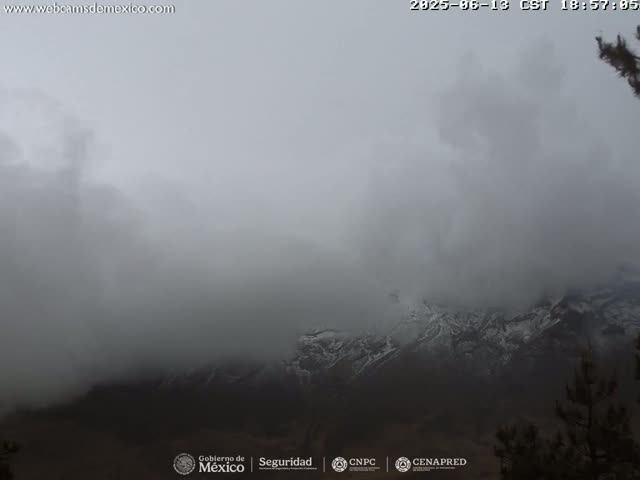 Volcán Popocatepetl Volcano from Tlamacas Live Cam  - San Nicolas de los Ranchos, Puebla, Mexico
