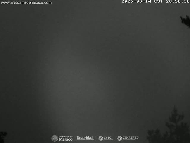 Volcán Popocatepetl Volcano from Tlamacas Live Cam  - San Nicolas de los Ranchos, Puebla, Mexico
