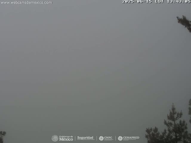 Volcán Popocatepetl Volcano from Tlamacas Live Cam  - San Nicolas de los Ranchos, Puebla, Mexico