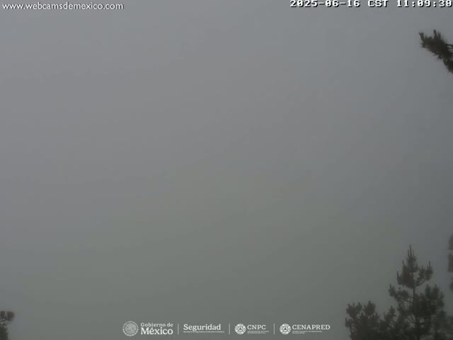 Volcán Popocatepetl Volcano from Tlamacas Live Cam  - San Nicolas de los Ranchos, Puebla, Mexico