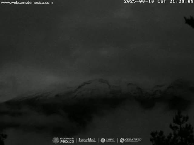 Volcán Popocatepetl Volcano from Tlamacas Live Cam  - San Nicolas de los Ranchos, Puebla, Mexico