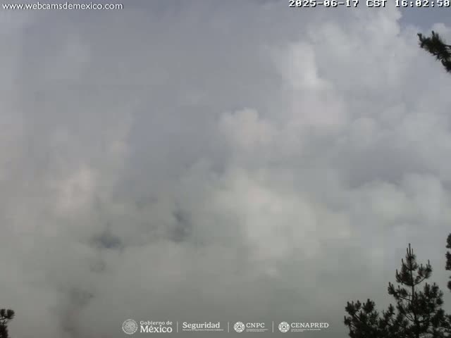Volcán Popocatepetl Volcano from Tlamacas Live Cam  - San Nicolas de los Ranchos, Puebla, Mexico