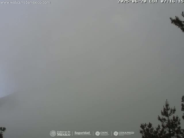 Volcán Popocatepetl Volcano from Tlamacas Live Cam  - San Nicolas de los Ranchos, Puebla, Mexico