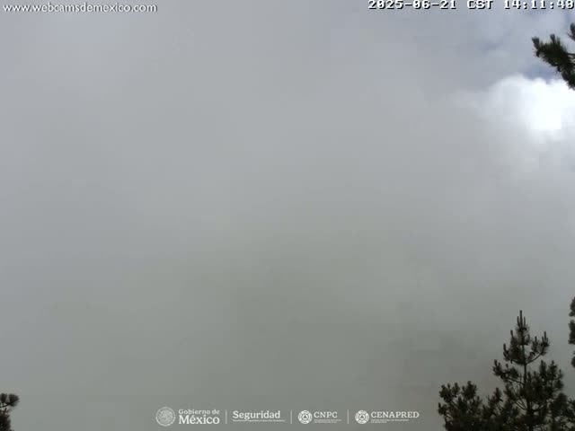 Volcán Popocatepetl Volcano from Tlamacas Live Cam  - San Nicolas de los Ranchos, Puebla, Mexico