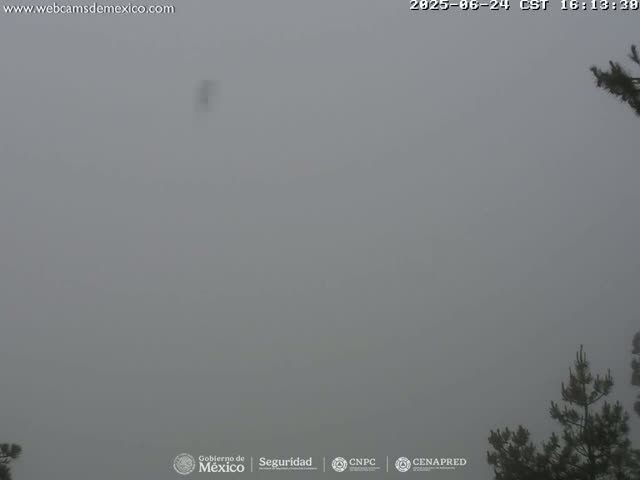 Volcán Popocatepetl Volcano from Tlamacas Live Cam  - San Nicolas de los Ranchos, Puebla, Mexico