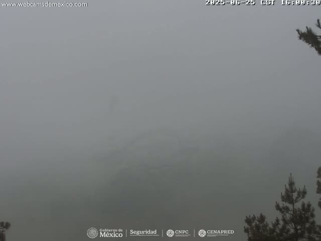 Volcán Popocatepetl Volcano from Tlamacas Live Cam  - San Nicolas de los Ranchos, Puebla, Mexico