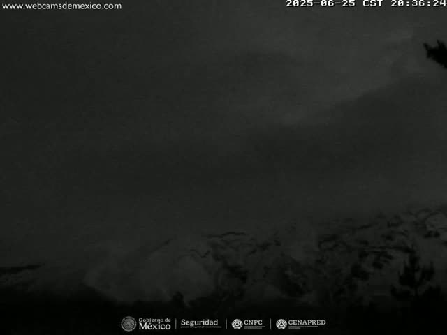 Volcán Popocatepetl Volcano from Tlamacas Live Cam  - San Nicolas de los Ranchos, Puebla, Mexico