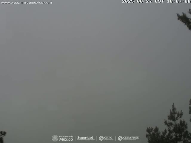 Volcán Popocatepetl Volcano from Tlamacas Live Cam  - San Nicolas de los Ranchos, Puebla, Mexico