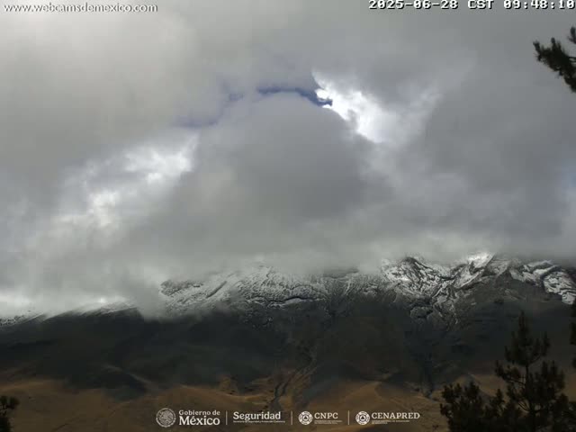 Volcán Popocatepetl Volcano from Tlamacas Live Cam  - San Nicolas de los Ranchos, Puebla, Mexico