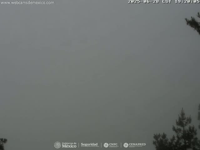 Volcán Popocatepetl Volcano from Tlamacas Live Cam  - San Nicolas de los Ranchos, Puebla, Mexico