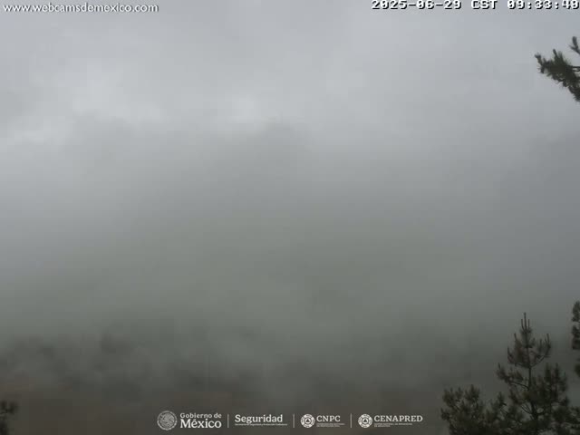 Volcán Popocatepetl Volcano from Tlamacas Live Cam  - San Nicolas de los Ranchos, Puebla, Mexico