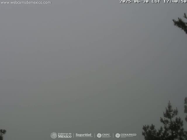 Volcán Popocatepetl Volcano from Tlamacas Live Cam  - San Nicolas de los Ranchos, Puebla, Mexico