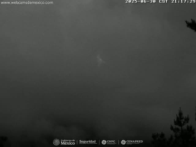 Volcán Popocatepetl Volcano from Tlamacas Live Cam  - San Nicolas de los Ranchos, Puebla, Mexico