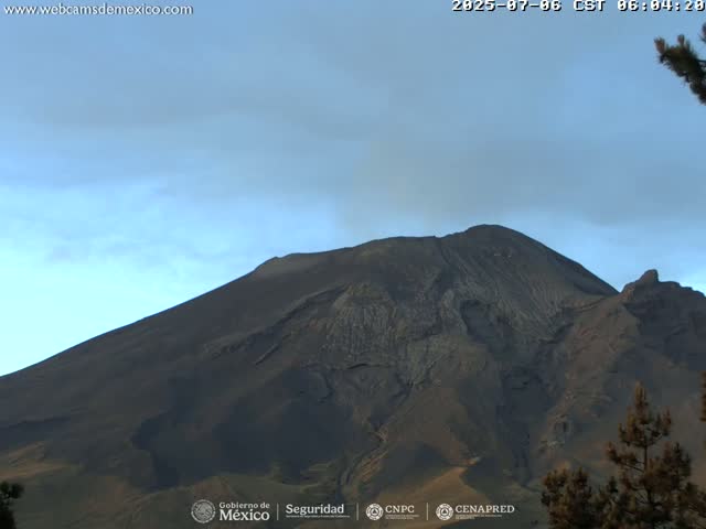 Volcán Popocatepetl Volcano from Tlamacas Live Cam  - San Nicolas de los Ranchos, Puebla, Mexico