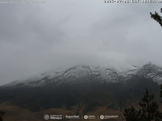 Volcán Popocatepetl Volcano from Tlamacas Live Cam  - San Nicolas de los Ranchos, Puebla, Mexico