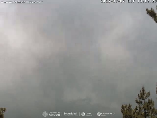 Volcán Popocatepetl Volcano from Tlamacas Live Cam  - San Nicolas de los Ranchos, Puebla, Mexico