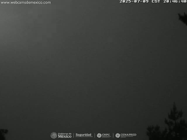 Volcán Popocatepetl Volcano from Tlamacas Live Cam  - San Nicolas de los Ranchos, Puebla, Mexico