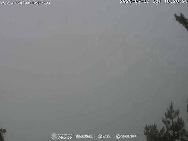 Volcán Popocatepetl Volcano from Tlamacas Live Cam  - San Nicolas de los Ranchos, Puebla, Mexico