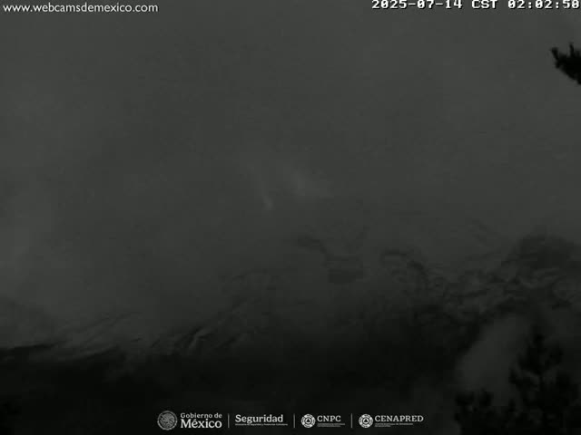 Volcán Popocatepetl Volcano from Tlamacas Live Cam  - San Nicolas de los Ranchos, Puebla, Mexico