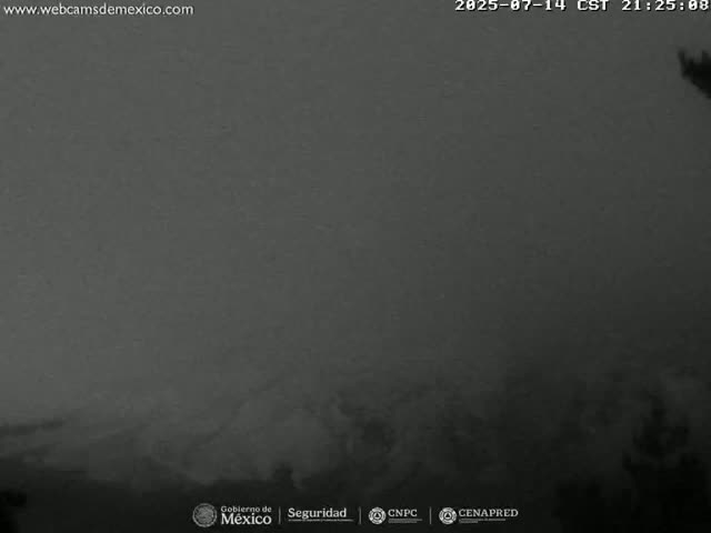 Volcán Popocatepetl Volcano from Tlamacas Live Cam  - San Nicolas de los Ranchos, Puebla, Mexico