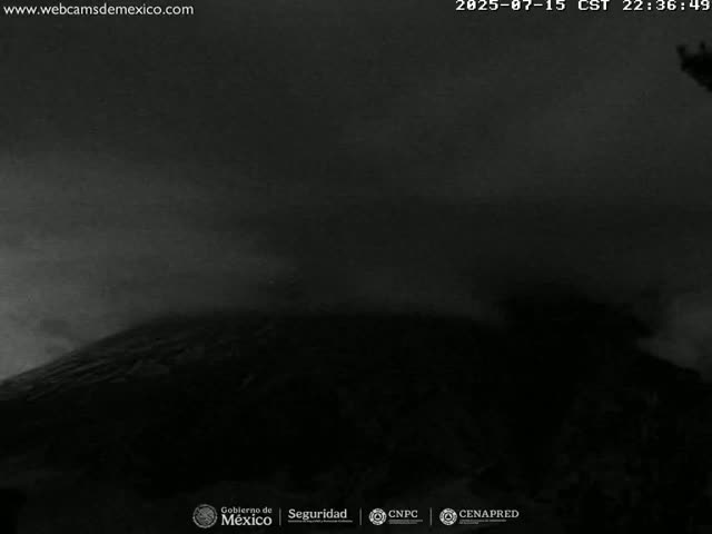Volcán Popocatepetl Volcano from Tlamacas Live Cam  - San Nicolas de los Ranchos, Puebla, Mexico