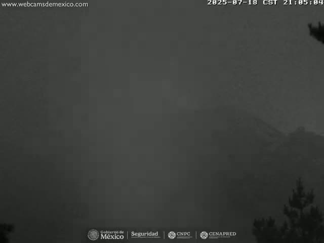 Volcán Popocatepetl Volcano from Tlamacas Live Cam  - San Nicolas de los Ranchos, Puebla, Mexico