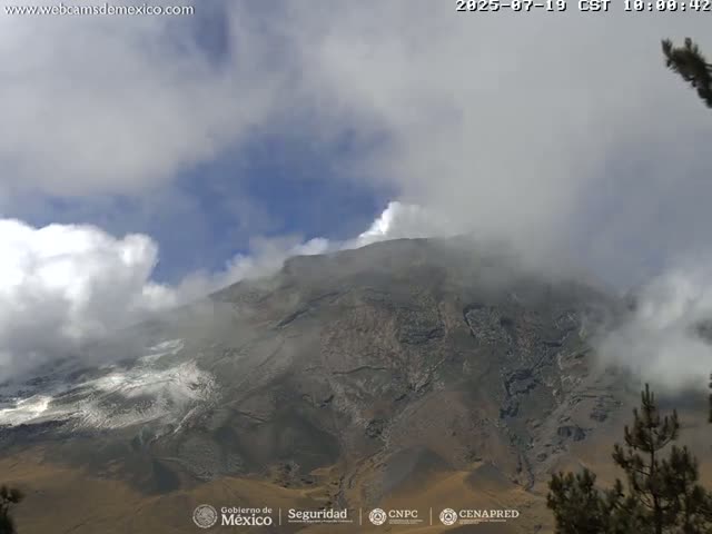 Volcán Popocatepetl Volcano from Tlamacas Live Cam  - San Nicolas de los Ranchos, Puebla, Mexico