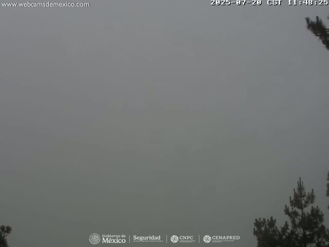 Volcán Popocatepetl Volcano from Tlamacas Live Cam  - San Nicolas de los Ranchos, Puebla, Mexico