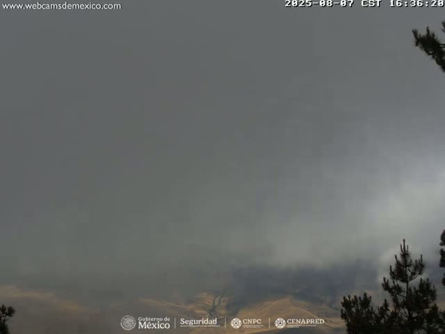 Volcán Popocatepetl Volcano from Tlamacas Live Cam  - San Nicolas de los Ranchos, Puebla, Mexico